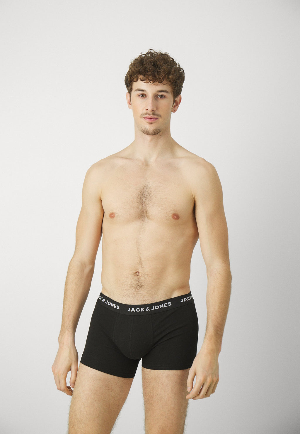 JACSOLID TRUNKS 12 PACK - Trunks - black/navy blazer/light grey melange