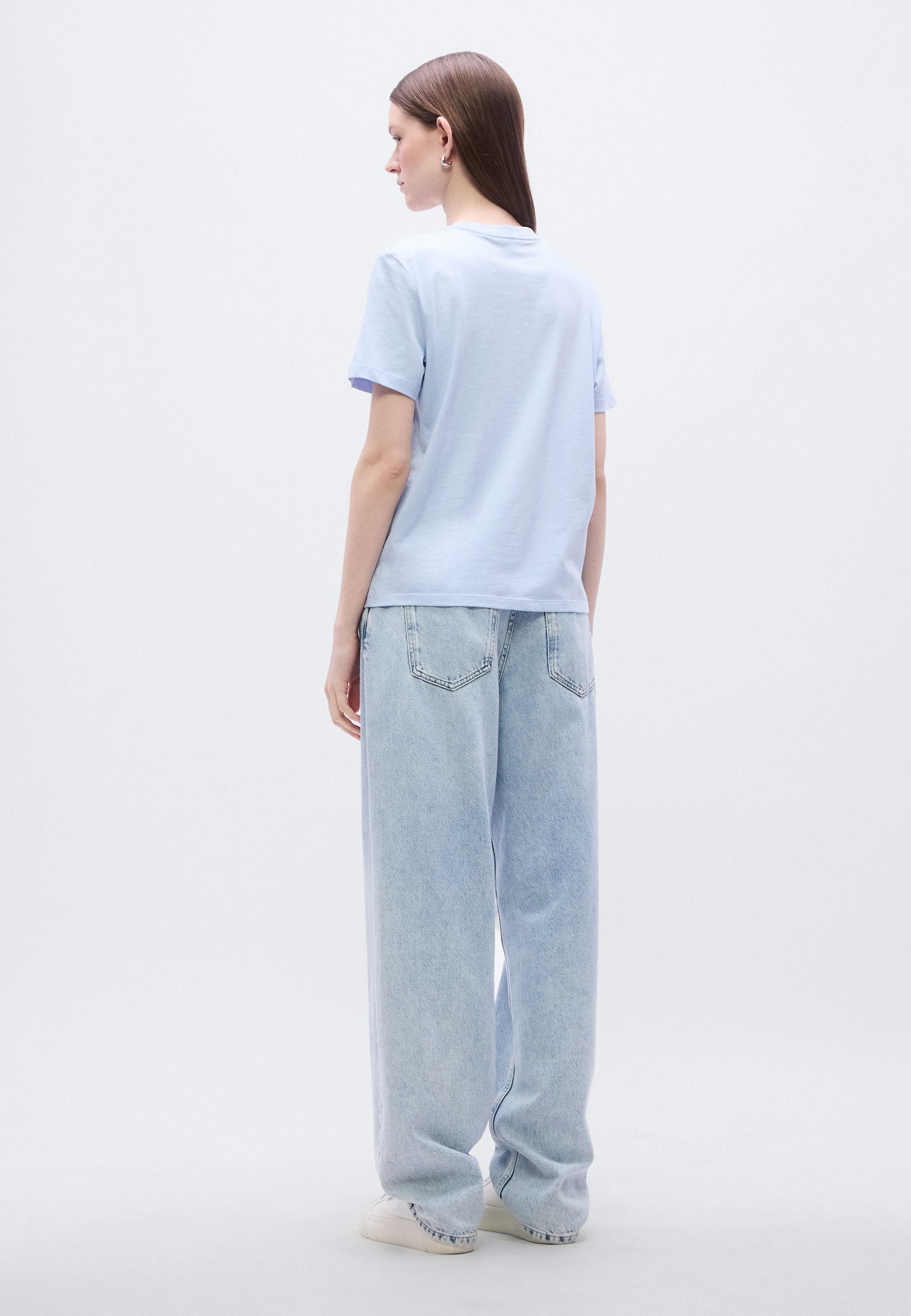 CLASSIC FIT MONOGRAM TEE - Print T-shirt - breezy blue