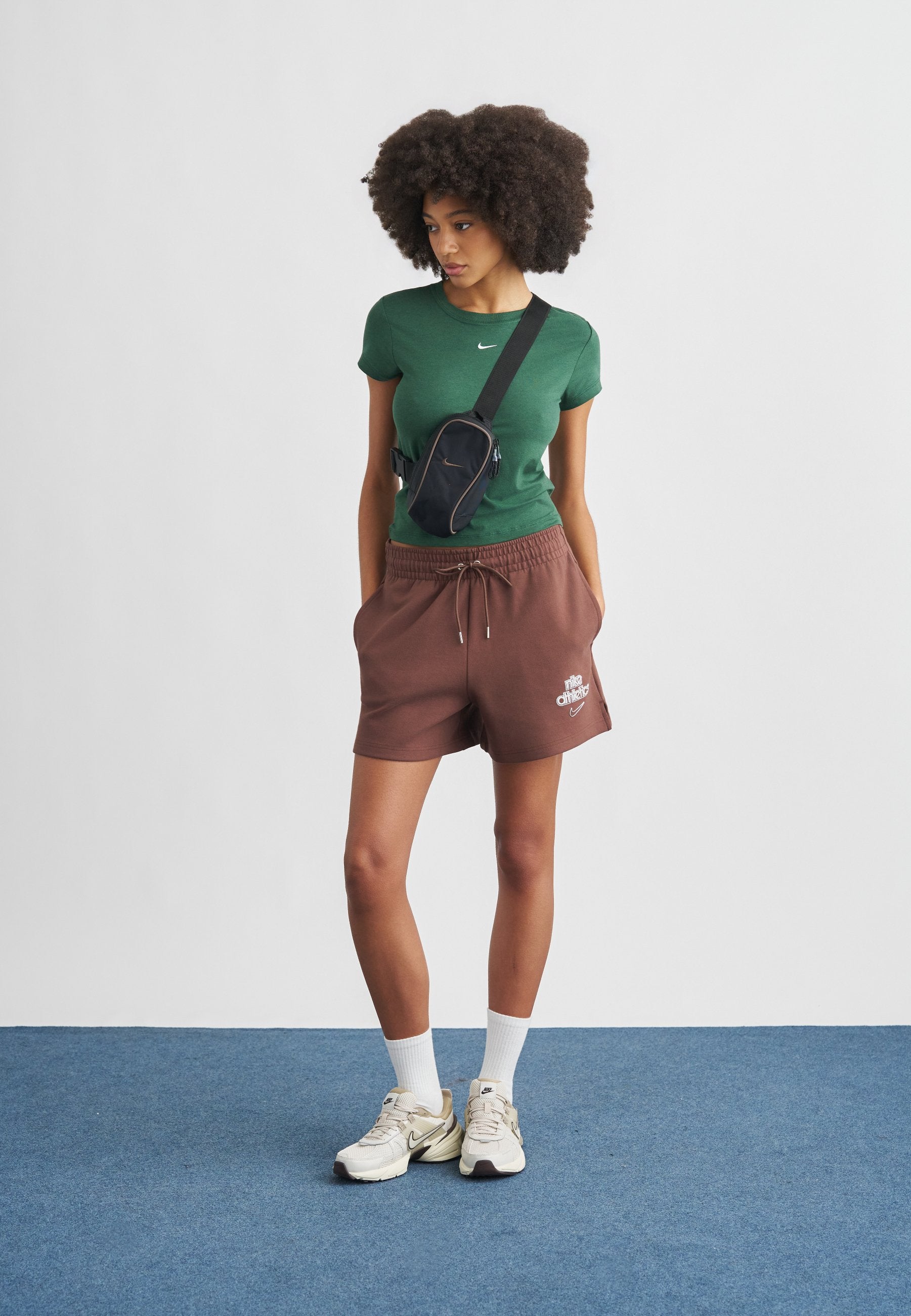 Basic T-shirt - fir/white