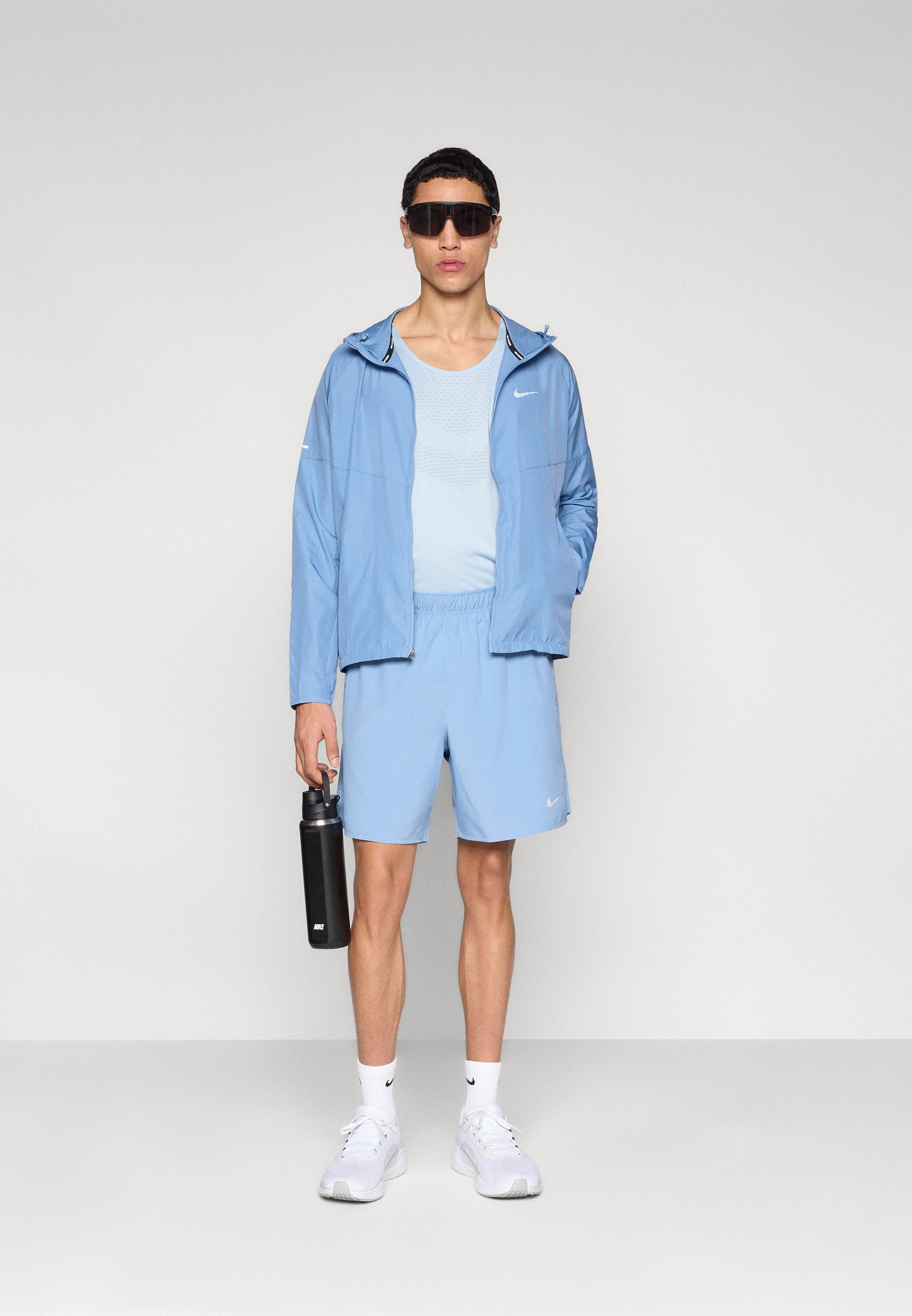 Running jacket - work blue/reflective silver-coloured