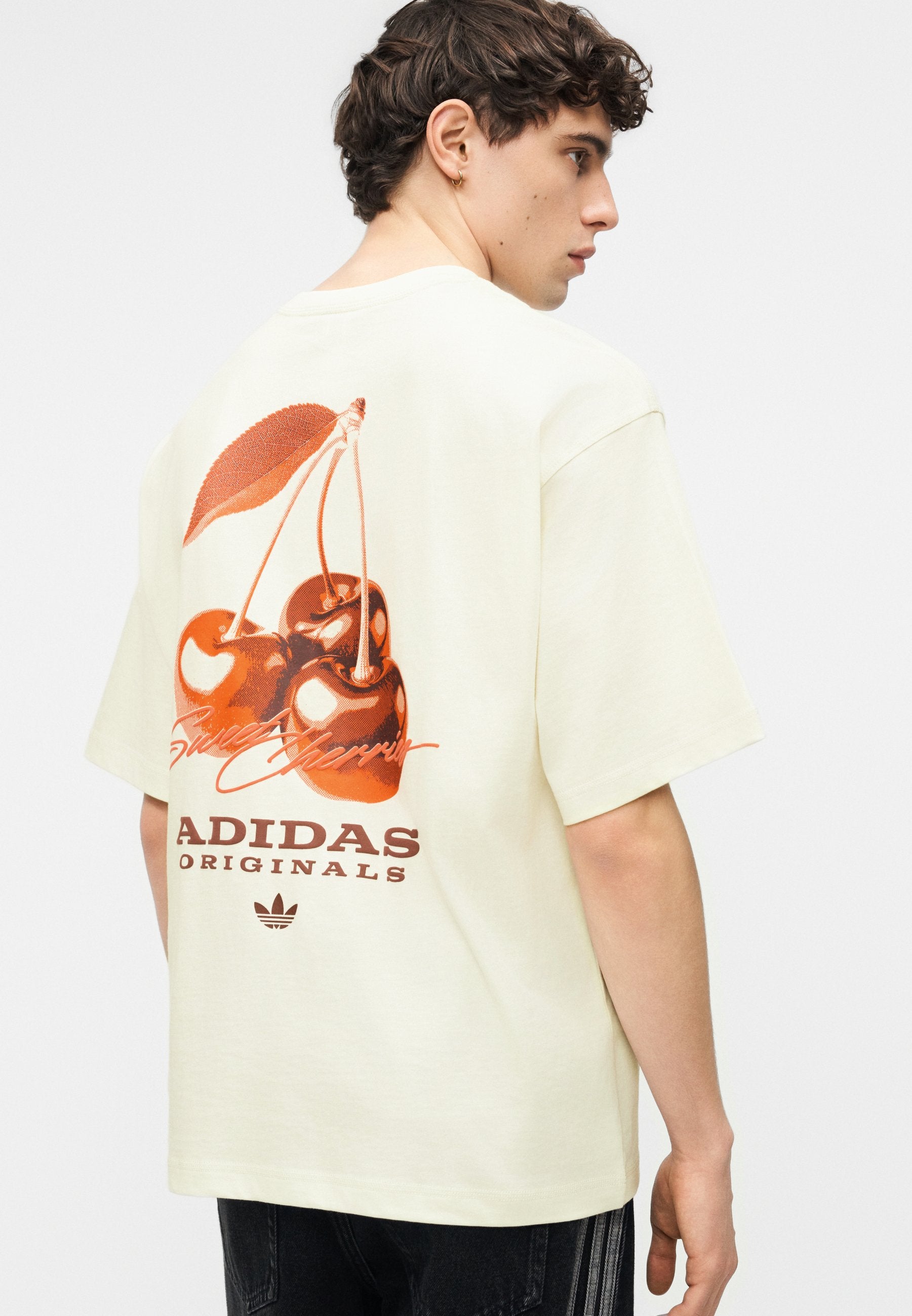 CHERRY TEE UNISEX - Print T-shirt - off-white