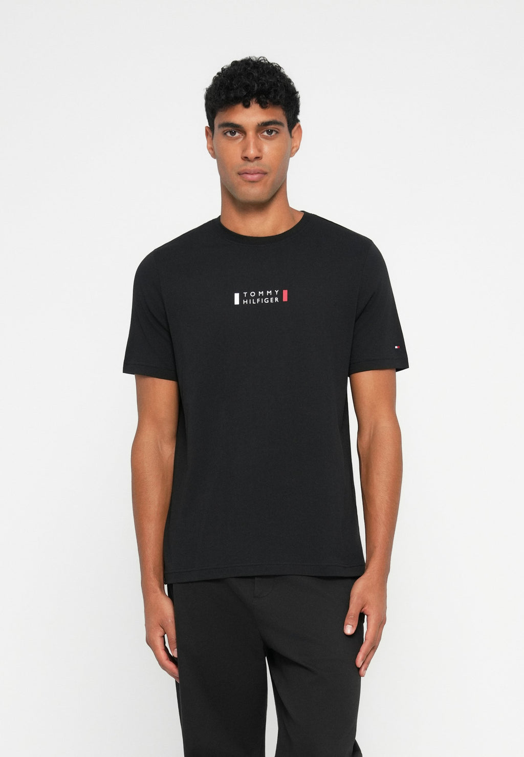 BRAND LOVE SMALL CENTER TEE - Basic T-shirt - black