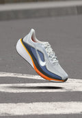 AIR ZOOM PEGASUS  - Road running shoes - white/metallic silver-coloured/lapis/total orange/laser orange/off noir