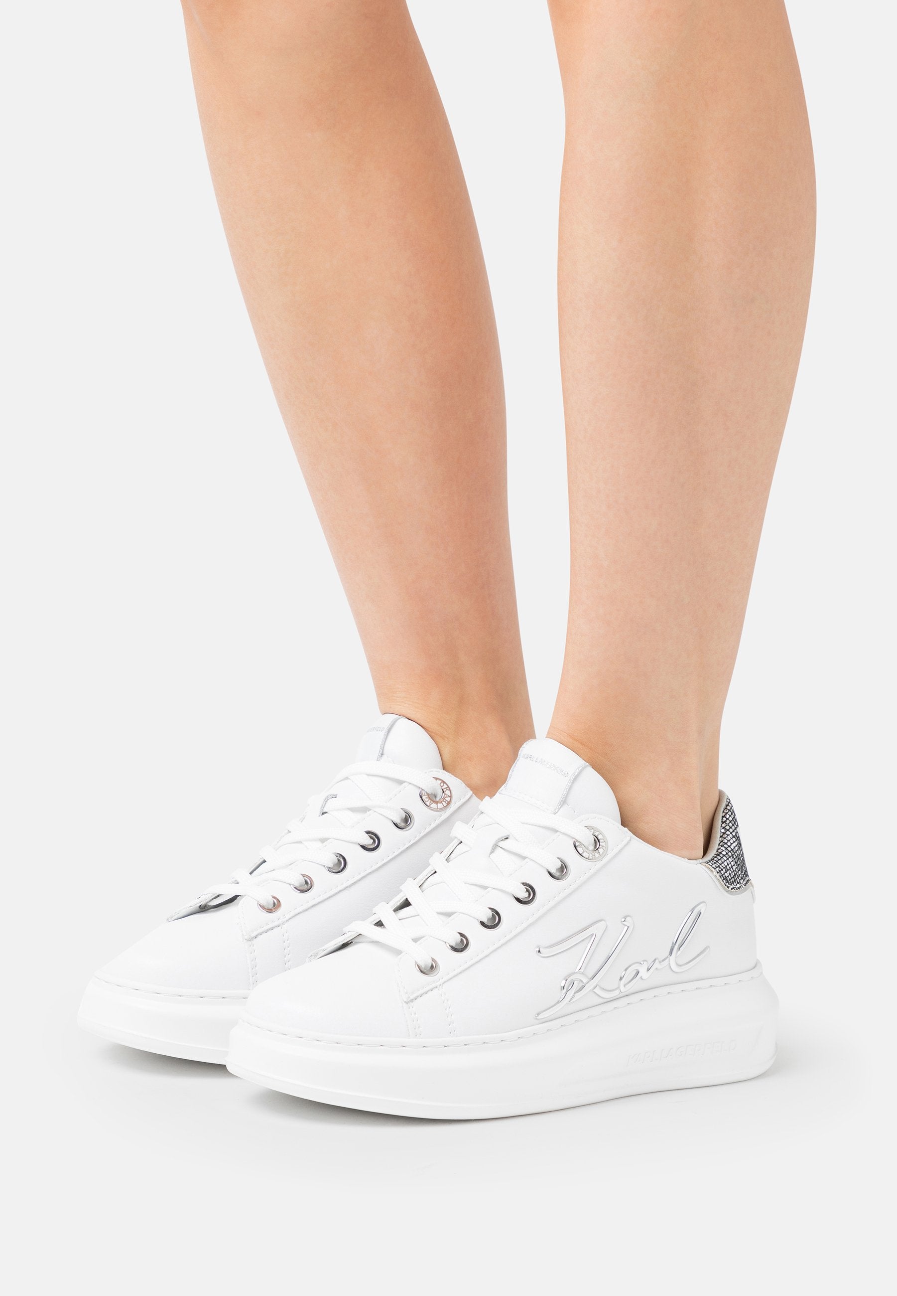 KAPRI SIGNIA LACE  - Trainers - white/silver