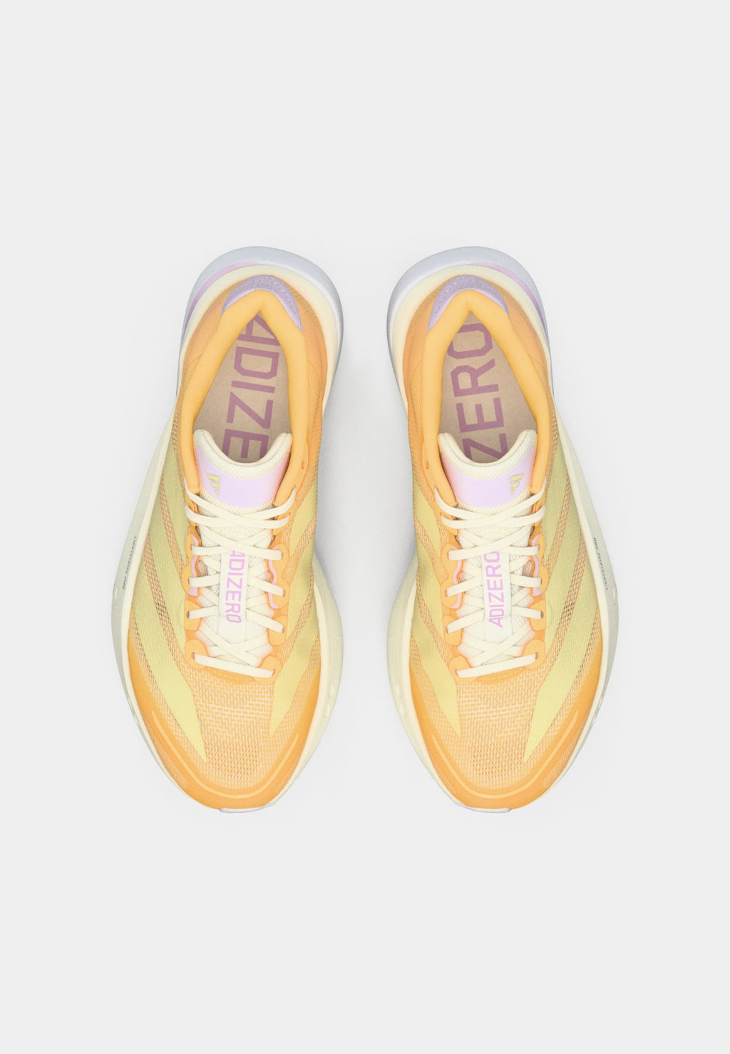 ADIZERO BOSTON - Road running shoes - ice tangerine/ice gold-coloured metallic/ice lavender
