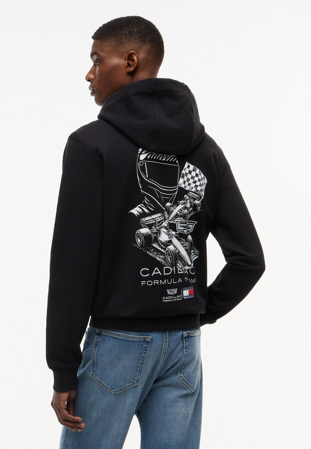 TH X CADILLAC FORMULA 1 TEAM CAR GRAPHIC HOODIE UNISEX - Hoodie - black