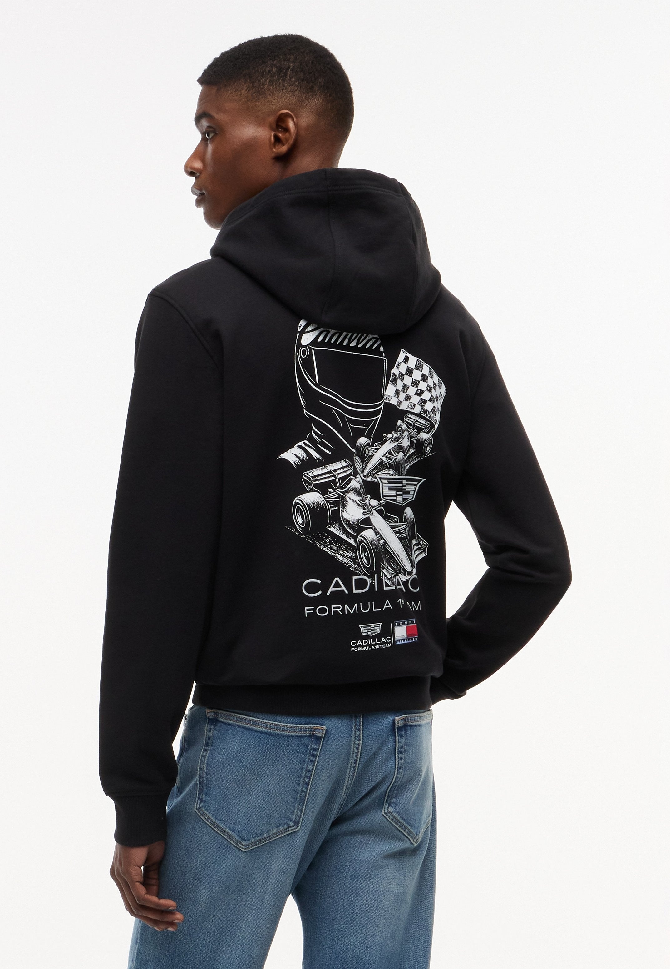 TH X CADILLAC FORMULA 1 TEAM CAR GRAPHIC HOODIE UNISEX - Hoodie - black