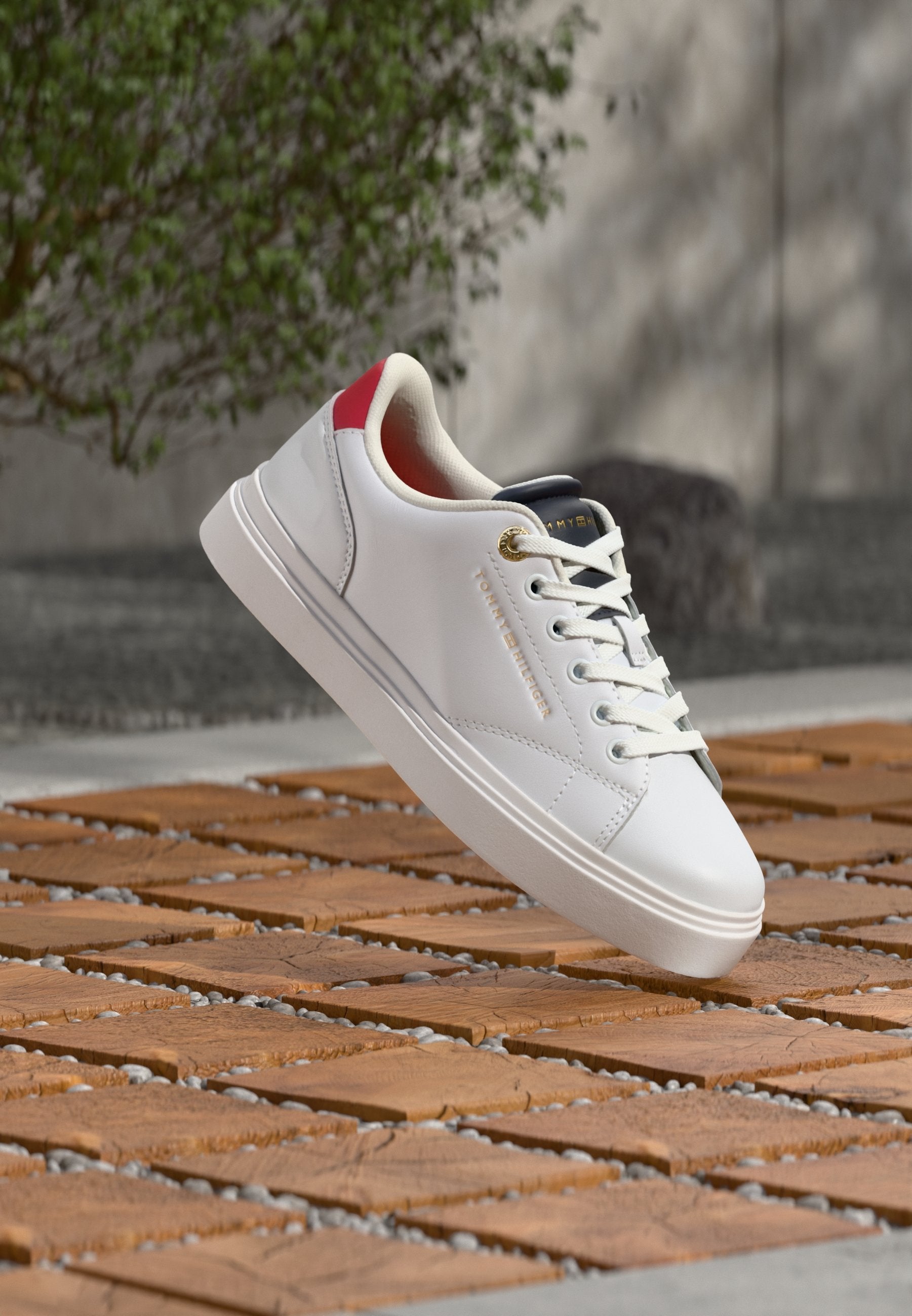 FEMININE CUPSOLE - Baskets basses - rouge/blanc/bleu