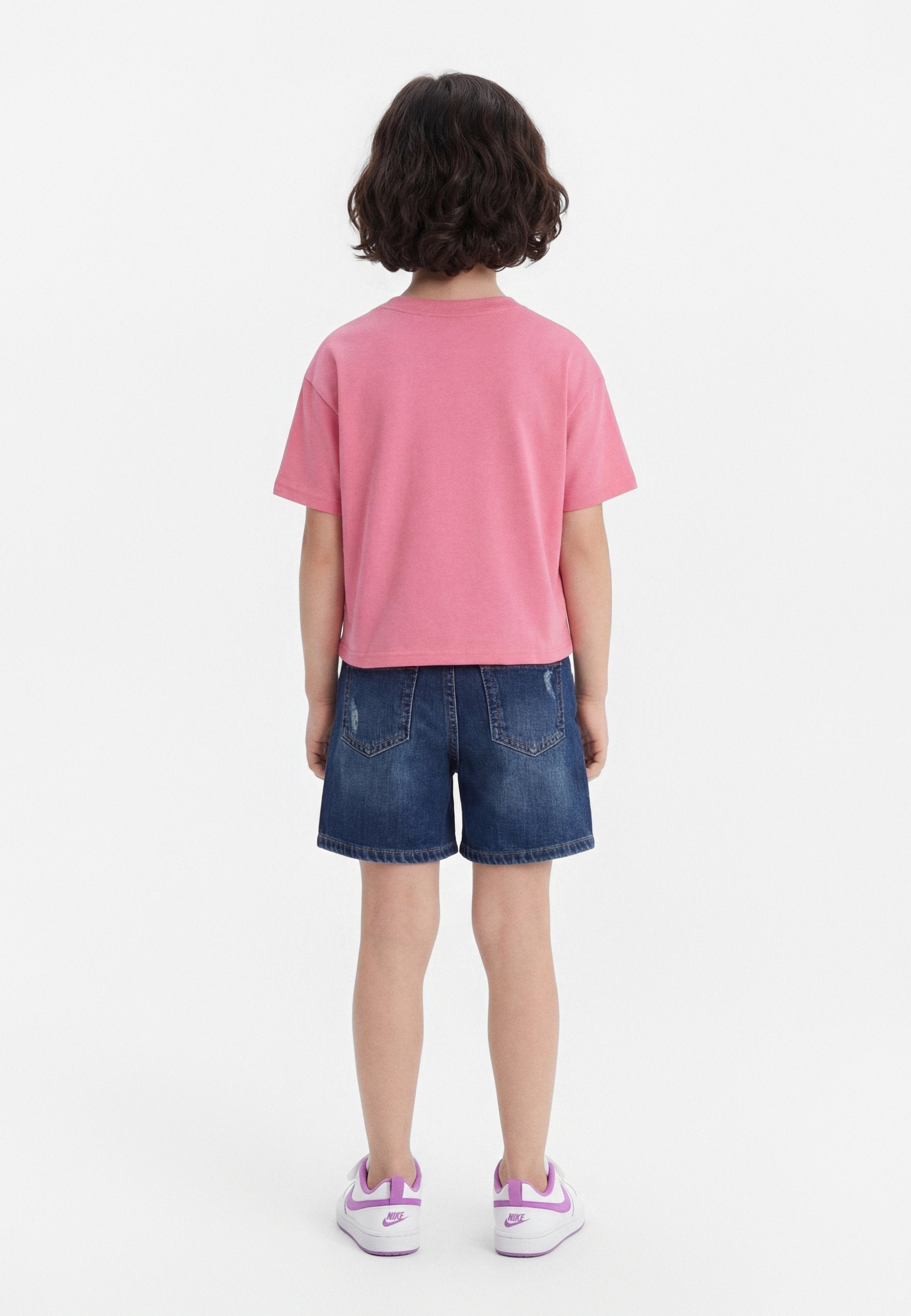 TEE BOXY BEAR - T-shirt imprimé - pivoine