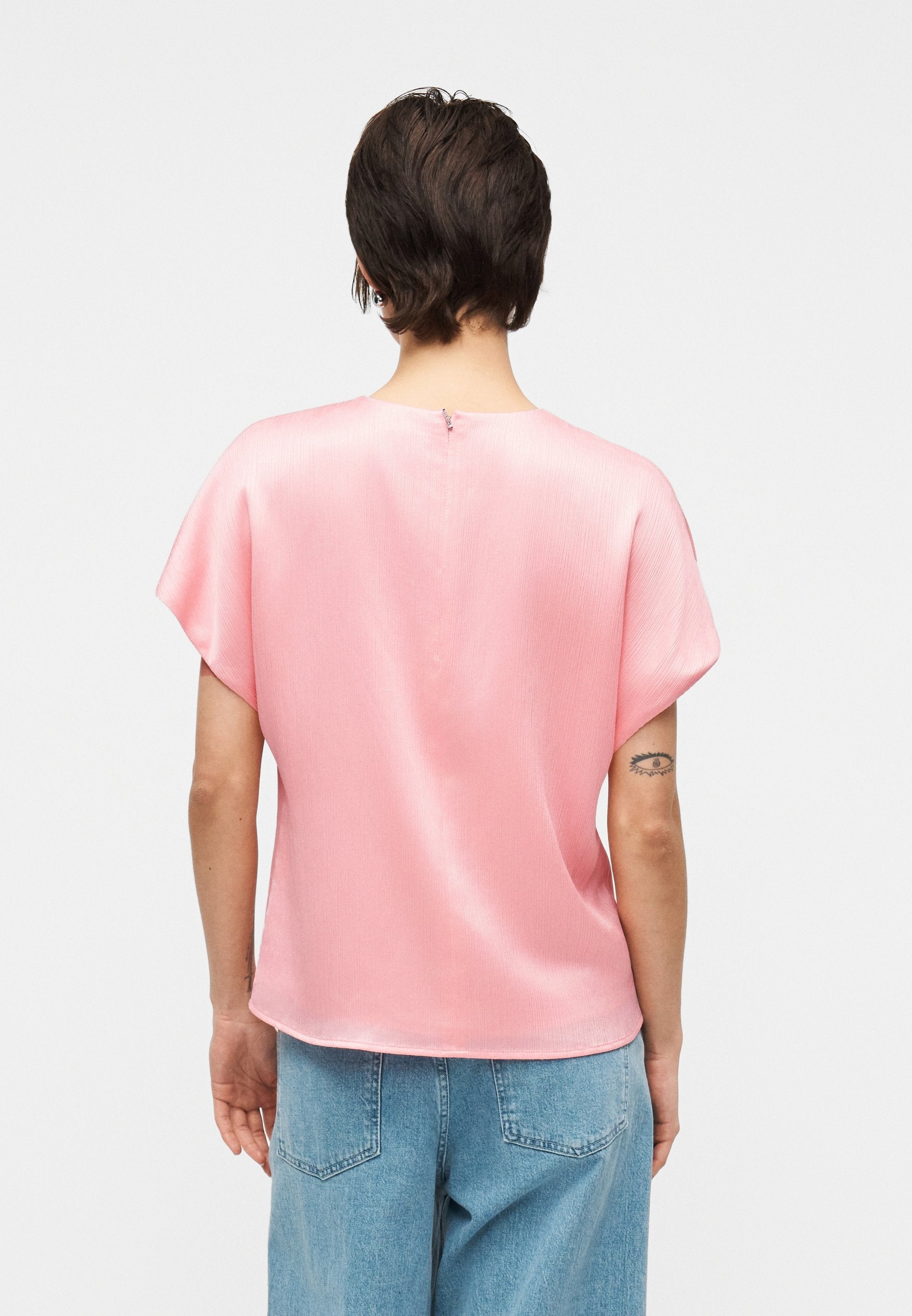 PLISSE HARDWARE  - Blouse - aloha pink