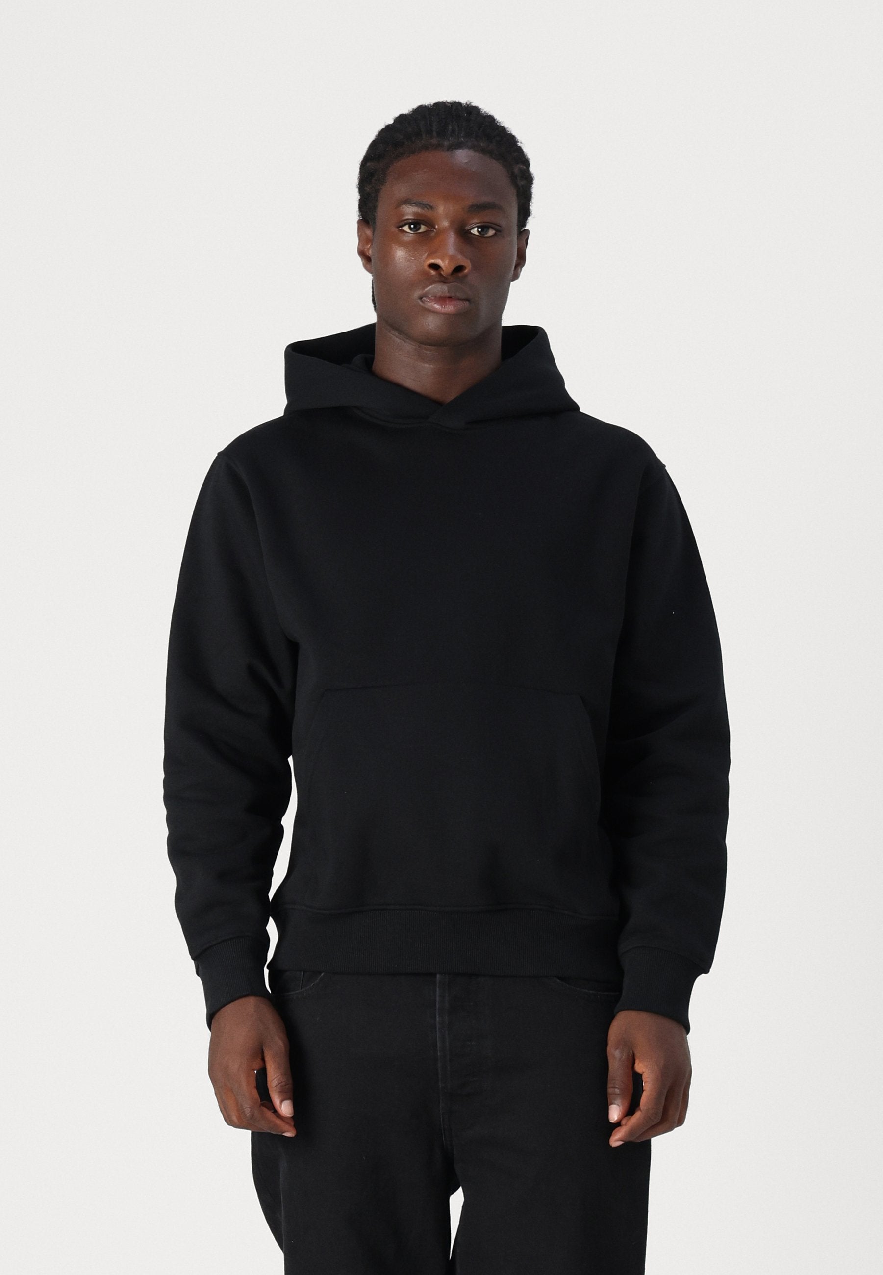 Plain - Hoodie - black