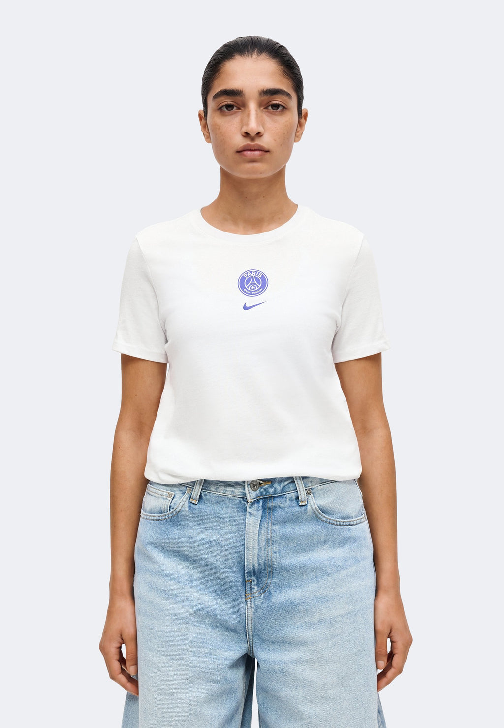 PARIS SAINT-GERMAIN CREST TEE - Club wear - white
