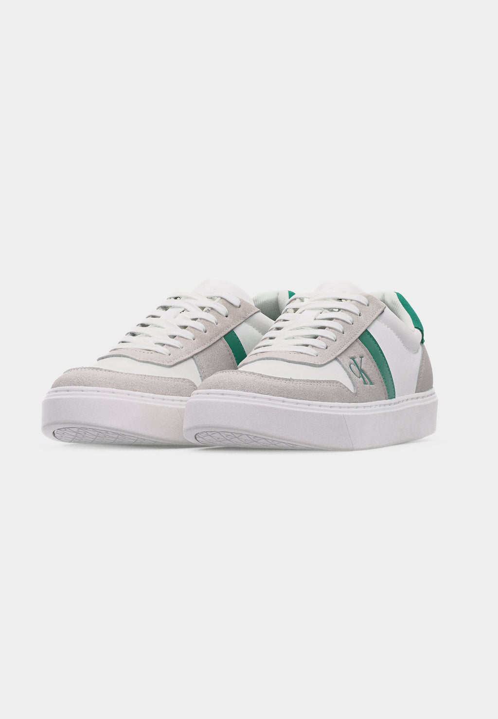 CLASSIC CUPS LACE - Trainers - bright white/enchanted forest