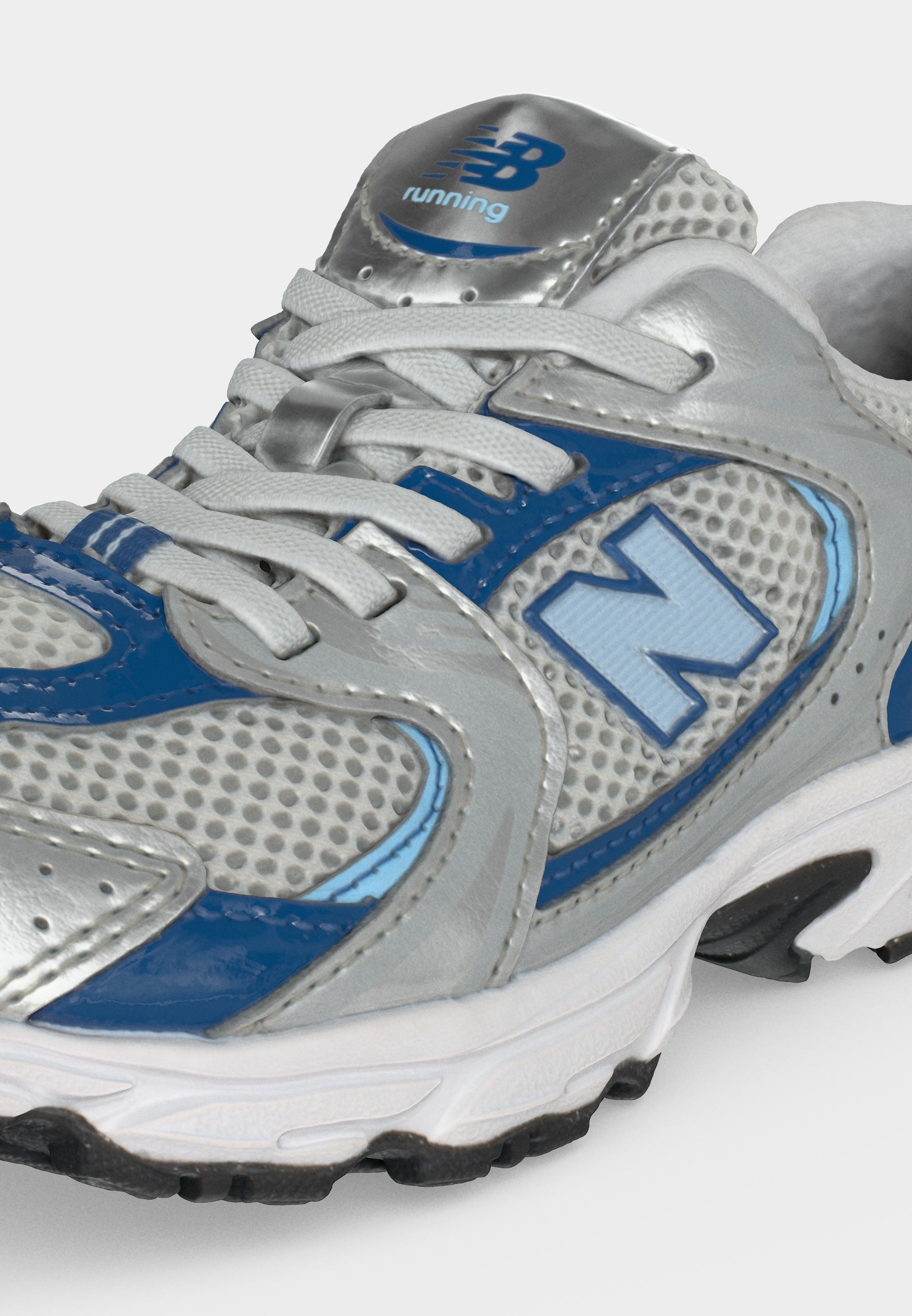 530 UNISEX - Trainers - silver-coloured metallic/magic blue