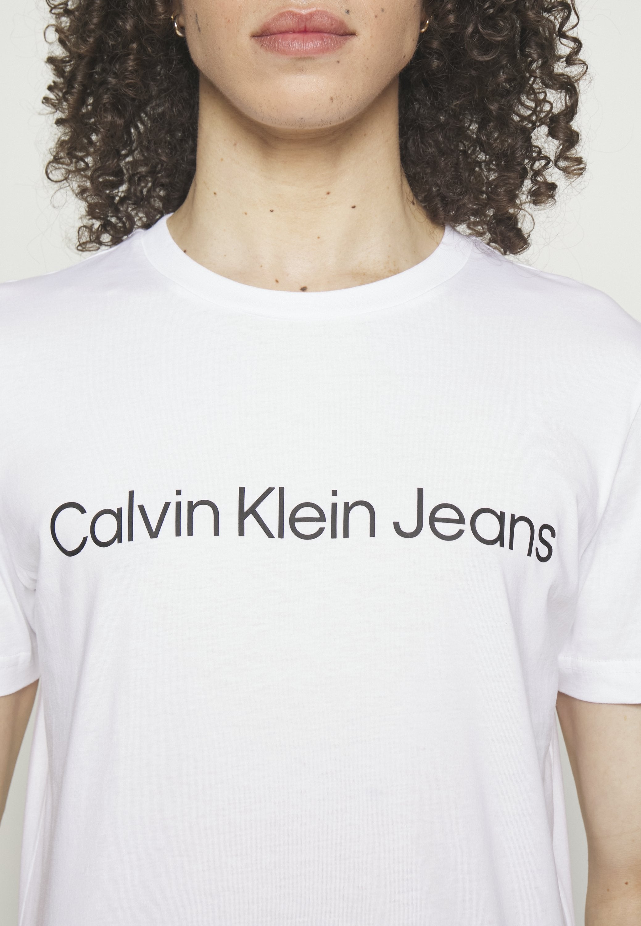 CORE INSTITUTIONAL LOGO SLIM TEE - Print T-shirt - bright white