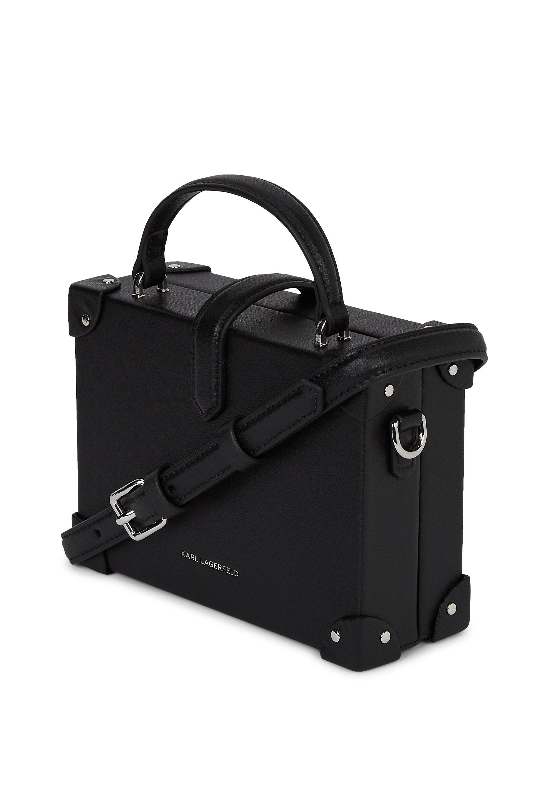 AUTOGRAPH PADLOCK TRUNK - Cross body bag - black-nickel