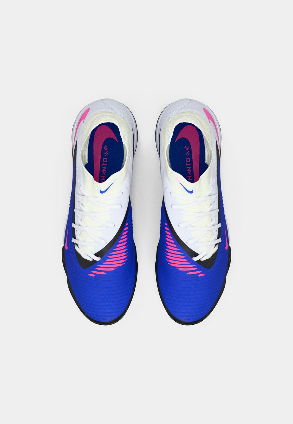 PHANTOM 6 HIGH ACADEMY TF - Turf football boots - racer blue/pink blast/white