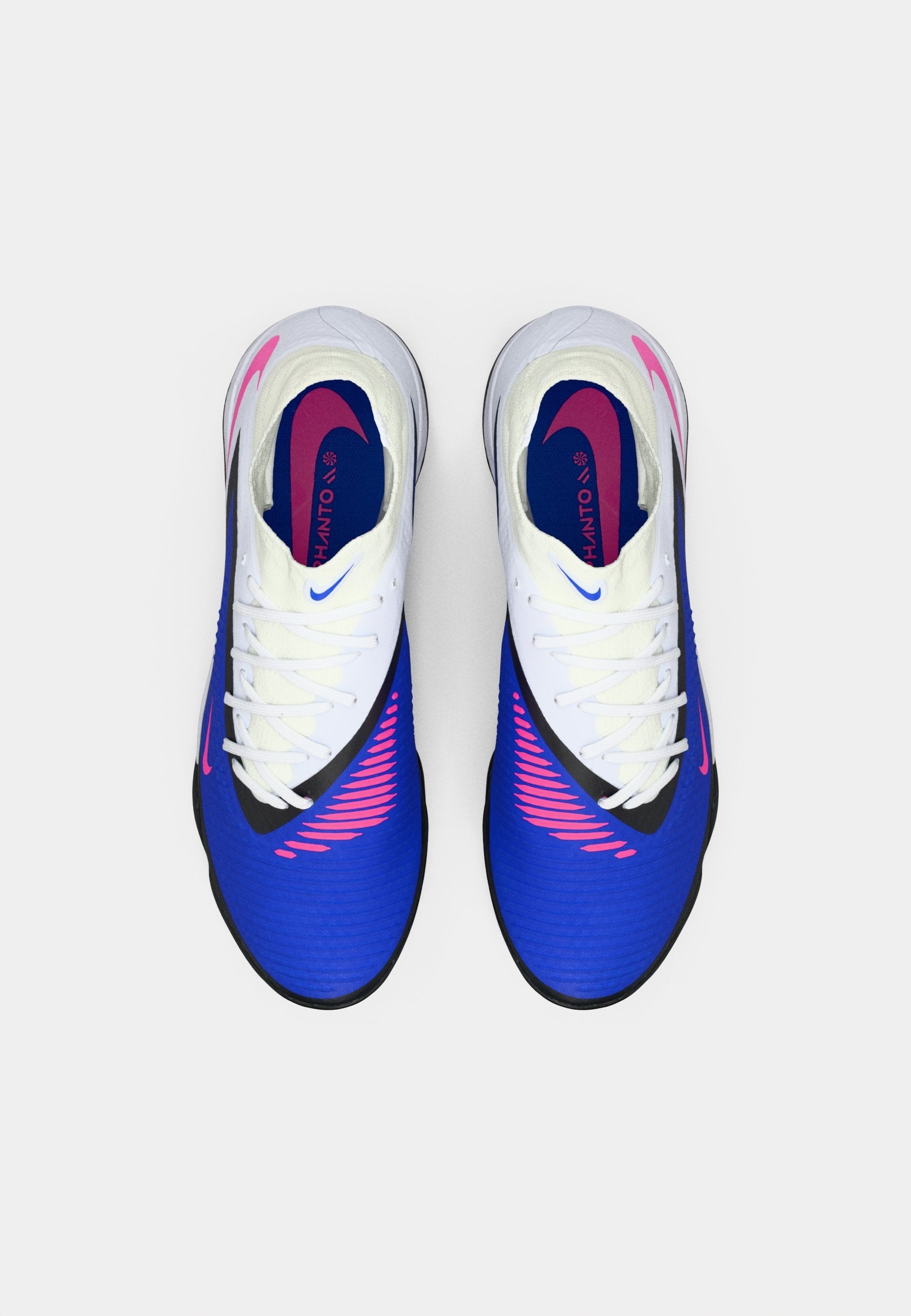 PHANTOM 6 HIGH ACADEMY TF - Turf football boots - racer blue/pink blast/white