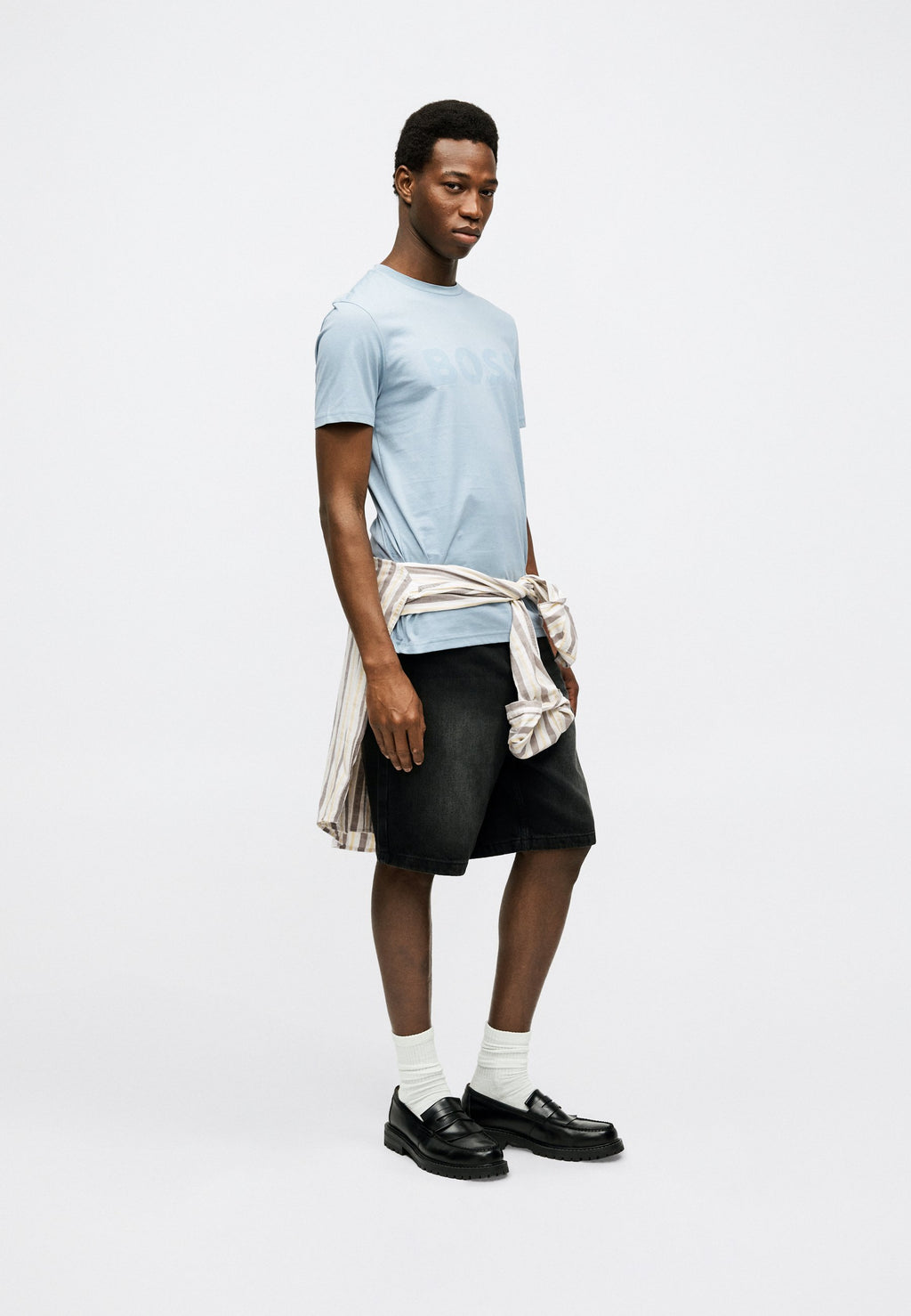 THINKING - Print T-shirt - light pastel blue
