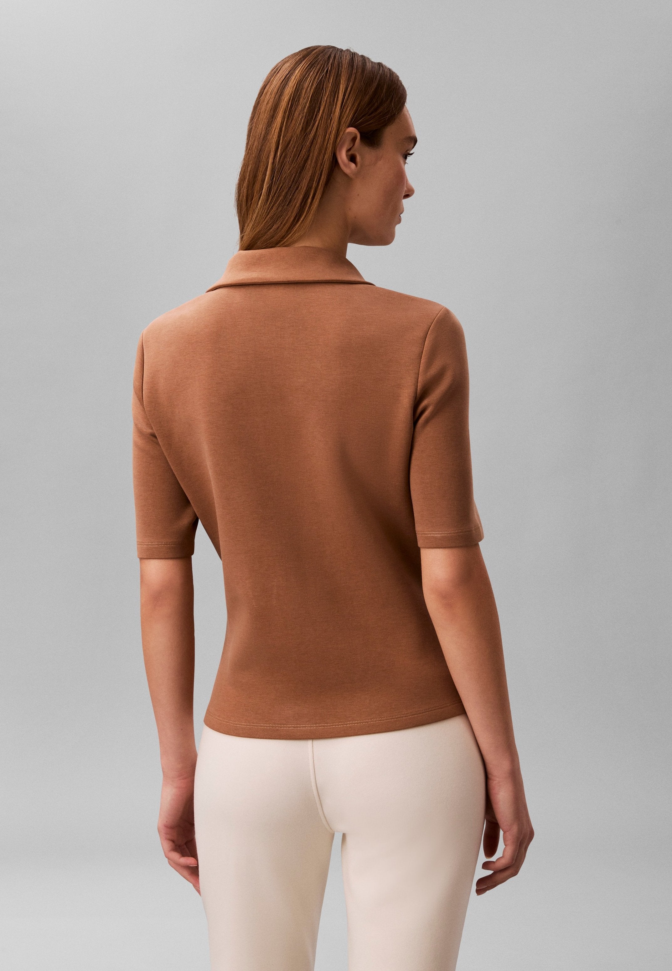 SPACER HALFZIP - Polo shirt - executive brown