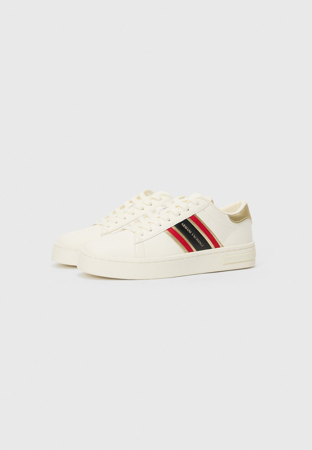 Trainers - off-white+pale gold