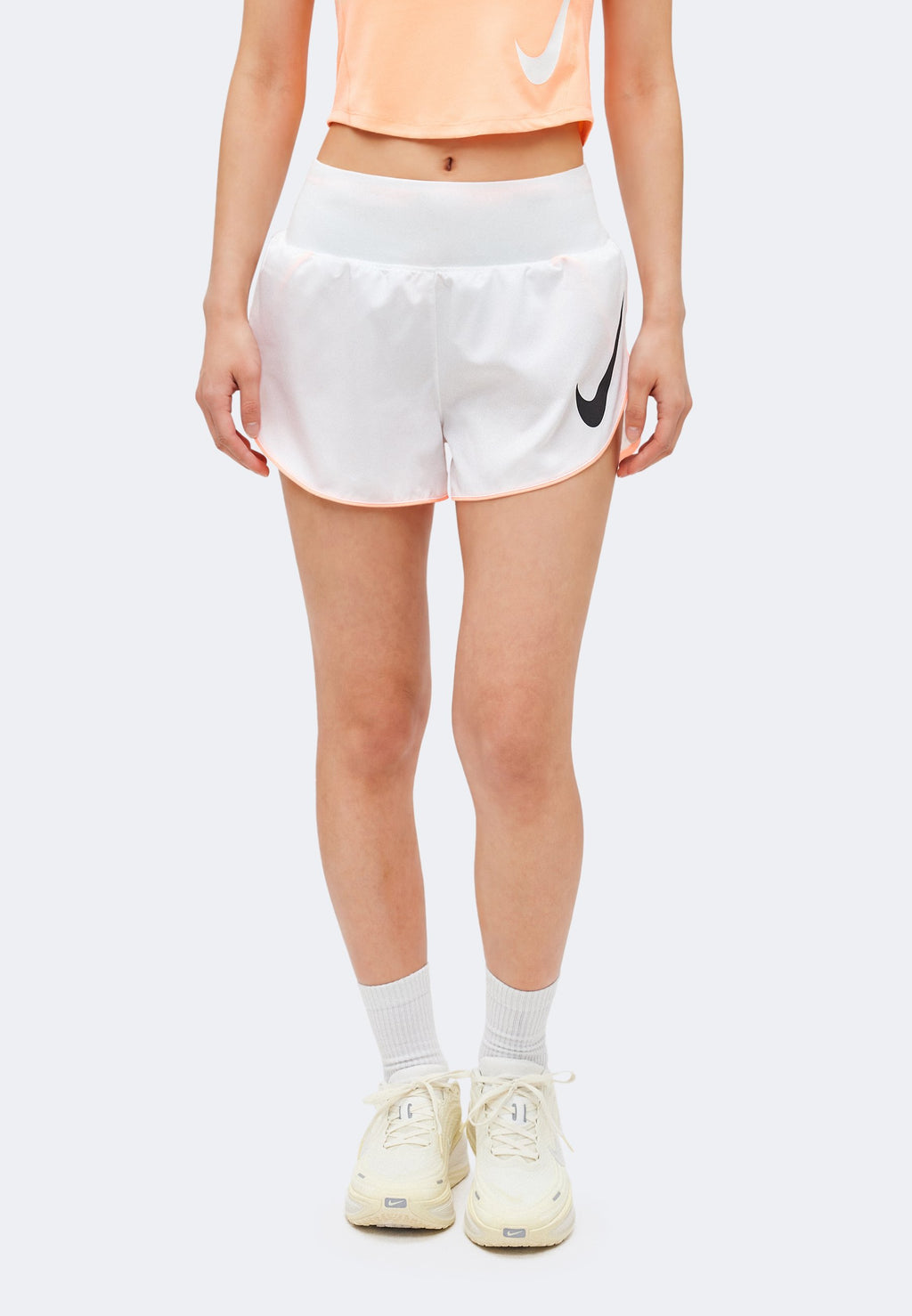 TEMPO  - Sports shorts - white/orange pulse/black
