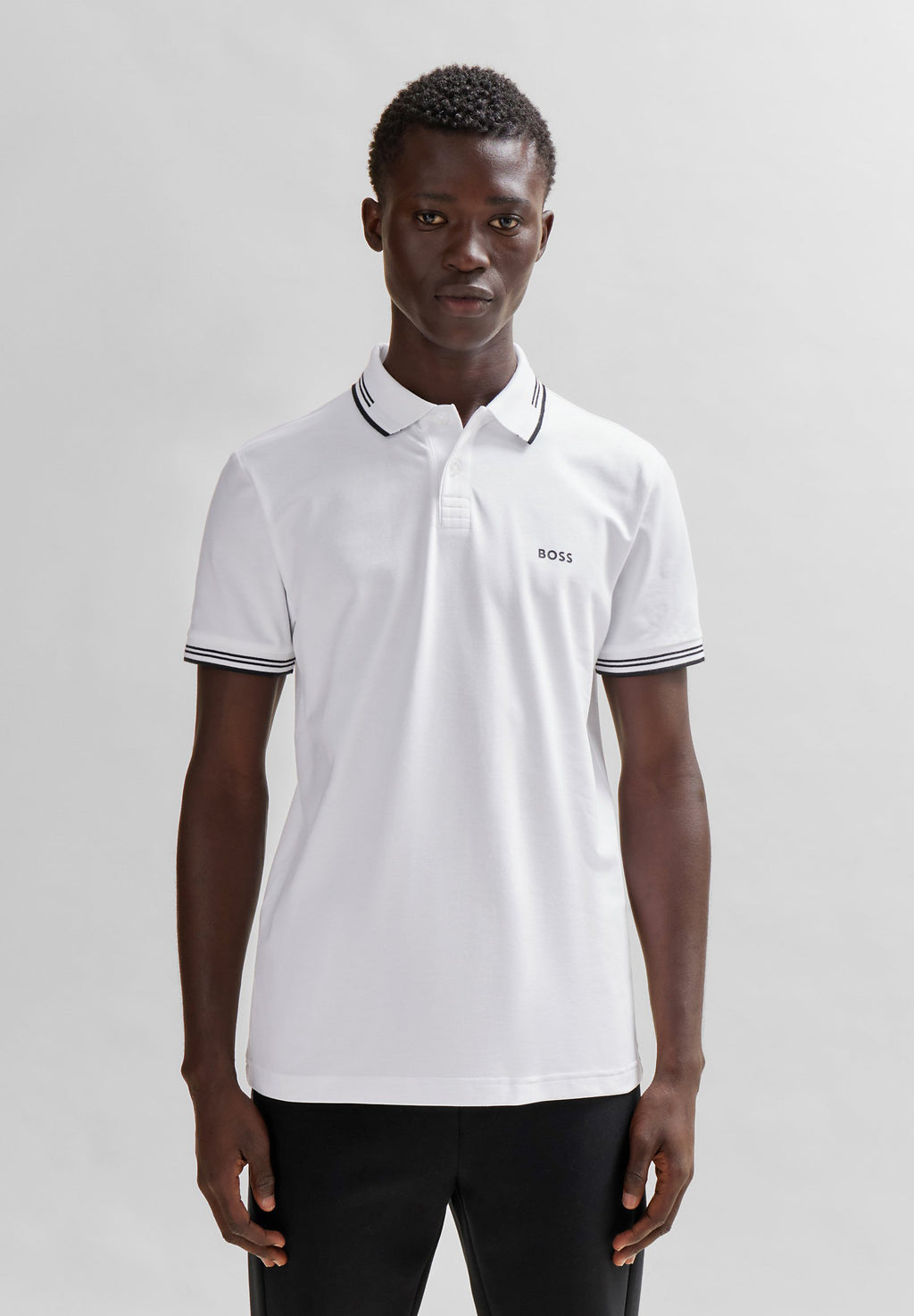 PAUL - Polo yaka tişört - beyaz