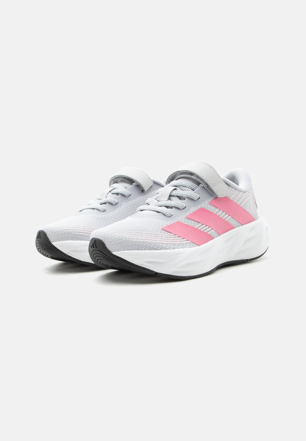 GALAXY 8 EL C UNISEX - Road running shoes - solid grey/pink fusion/clear pink