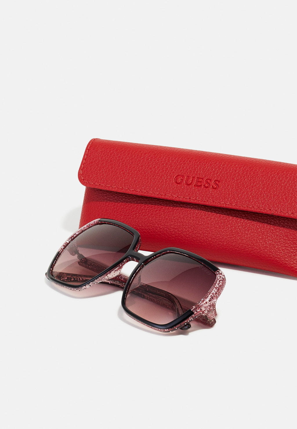 Sunglasses - shiny black/gradient bordeaux