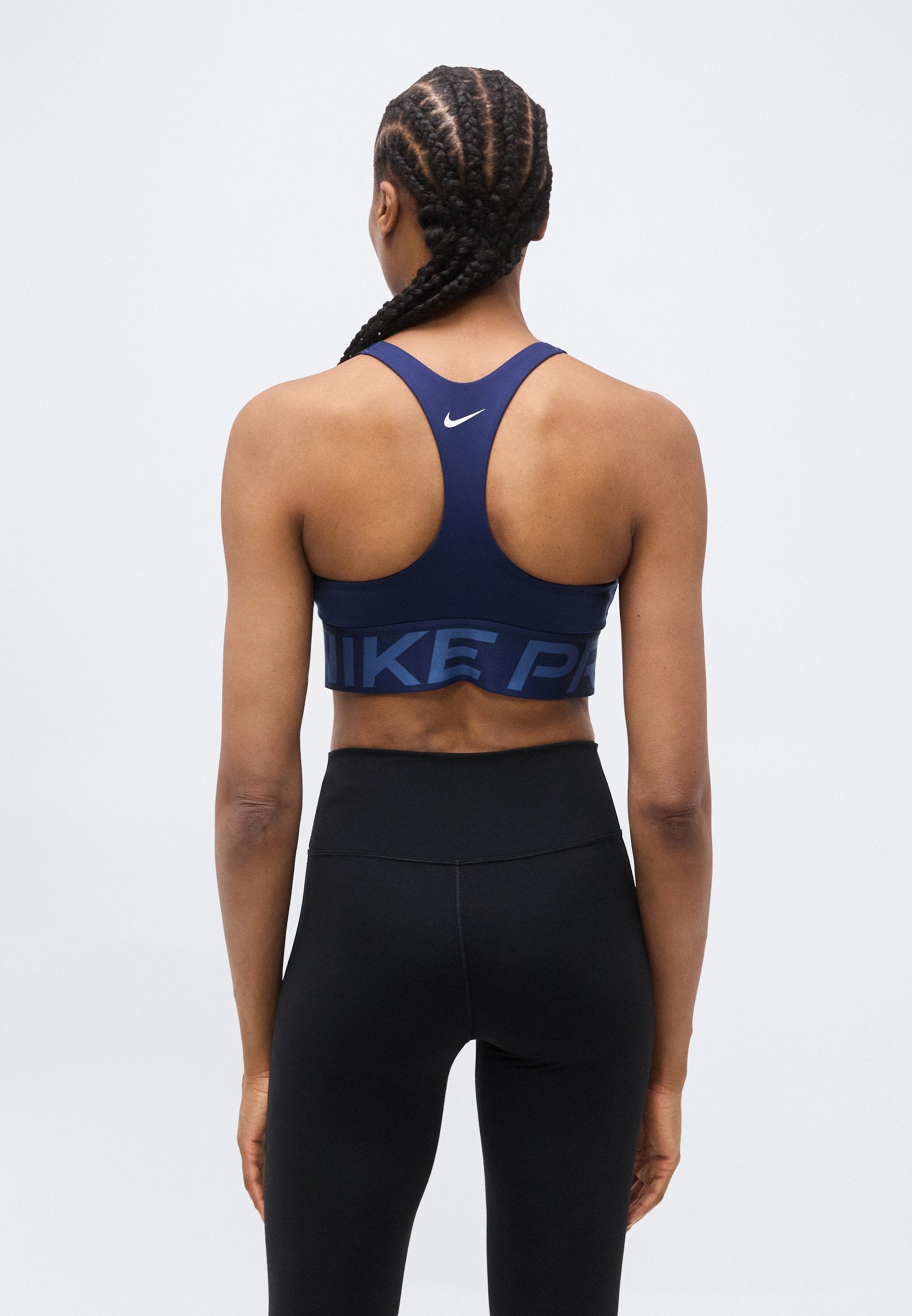 حمالة صدر SCULPT BRA - حمالة صدر رياضية متوسطة الدعم - أزرق داكن/أزرق غامق/أبيض