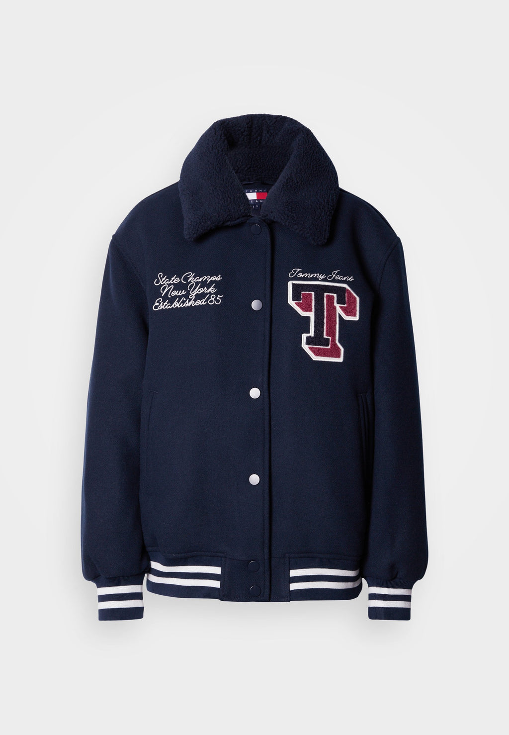 PADDED TWILL OVERSIZED VARSITY JACKET - Light jacket - dark night navy