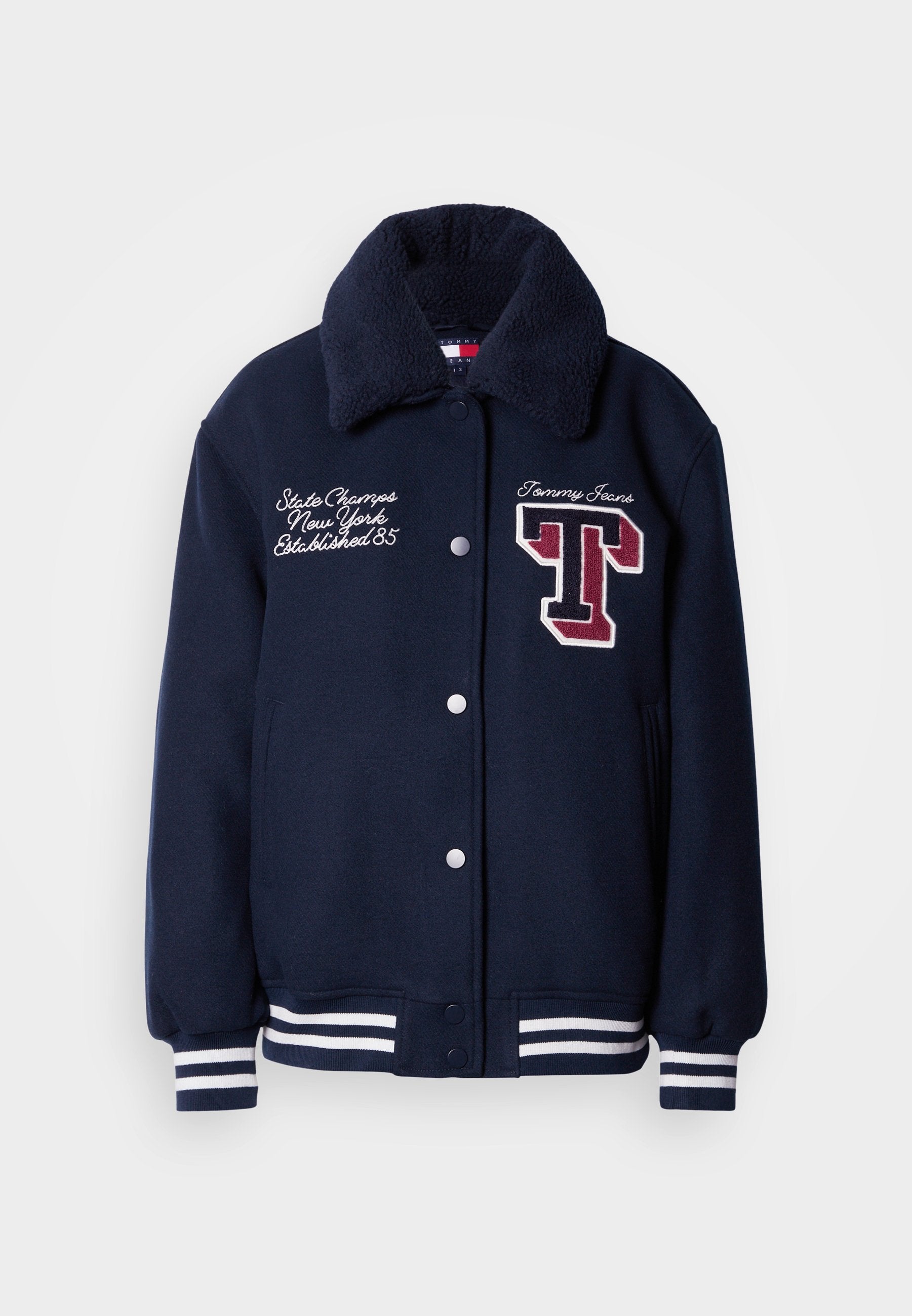 PADDED TWILL OVERSIZED VARSITY JACKET - Light jacket - dark night navy