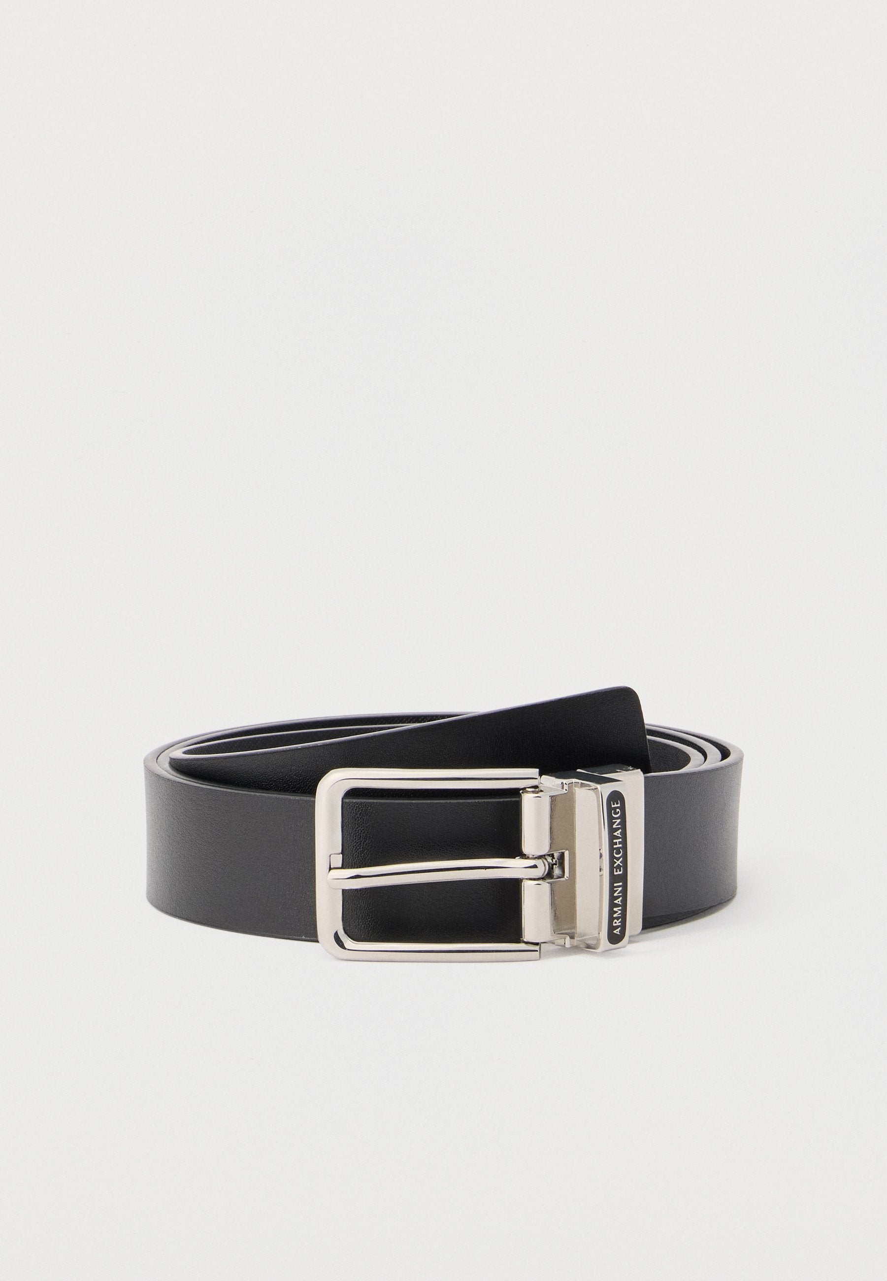 REVERSIBLE PLATE BELT UNISEX - Belt business - black