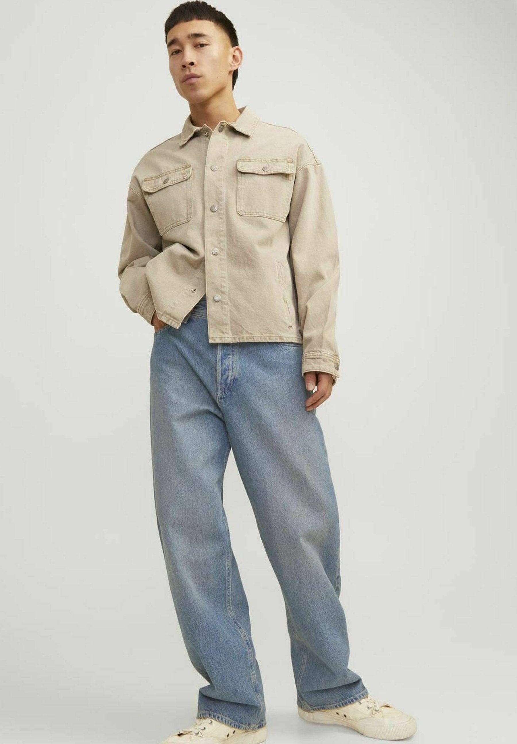 gy fit JJIALEX JJORIGINAL SBD 308 NOOS - Baggy Jeans - blue denim