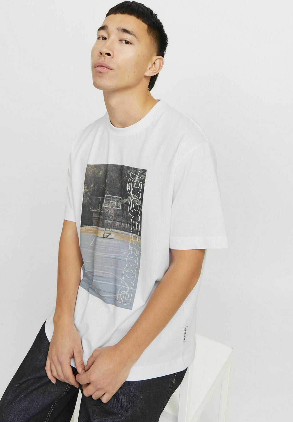 Printed - Print T-shirt - bright white