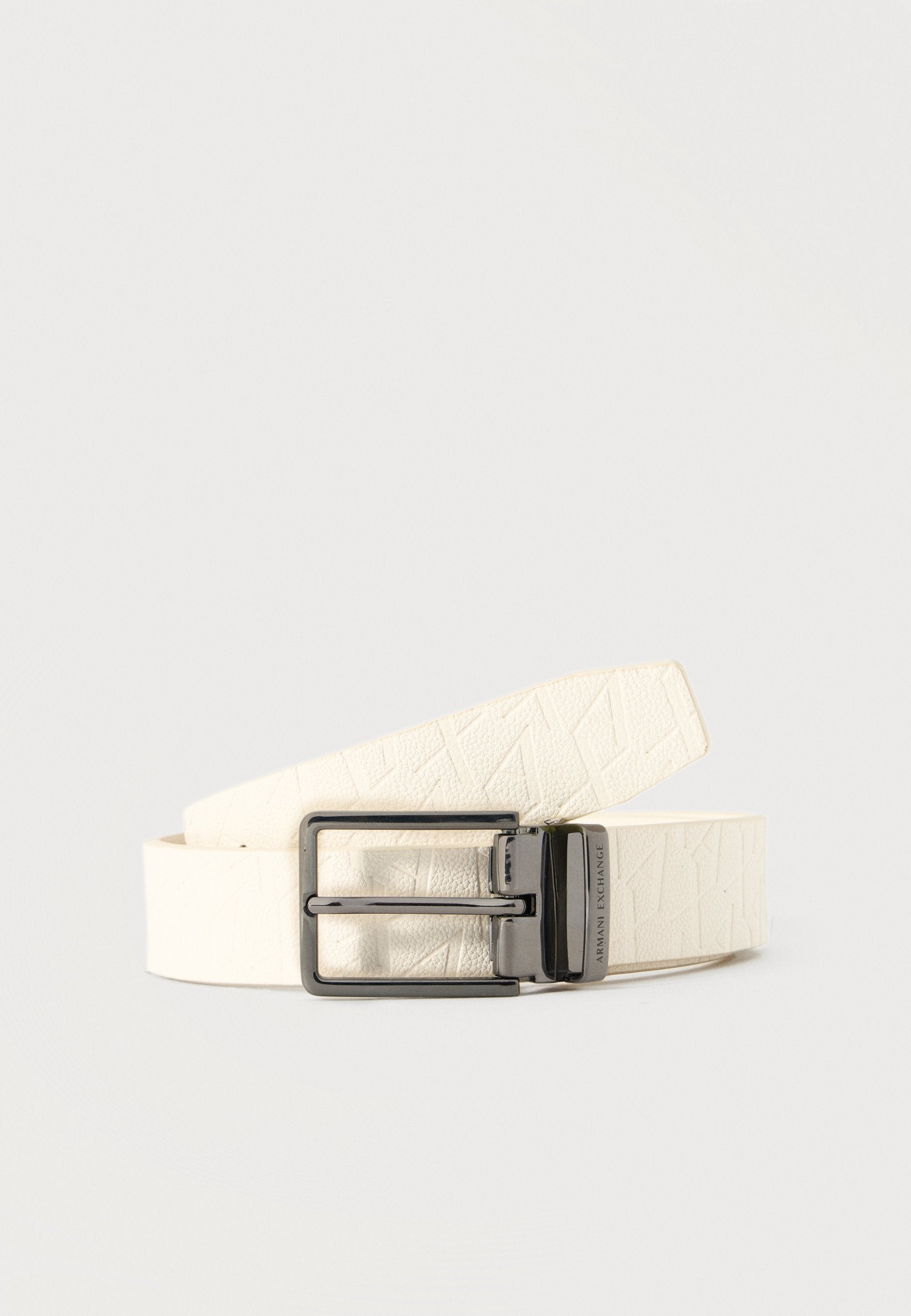 AX LOGO BELT UNISEX - Belt - cream