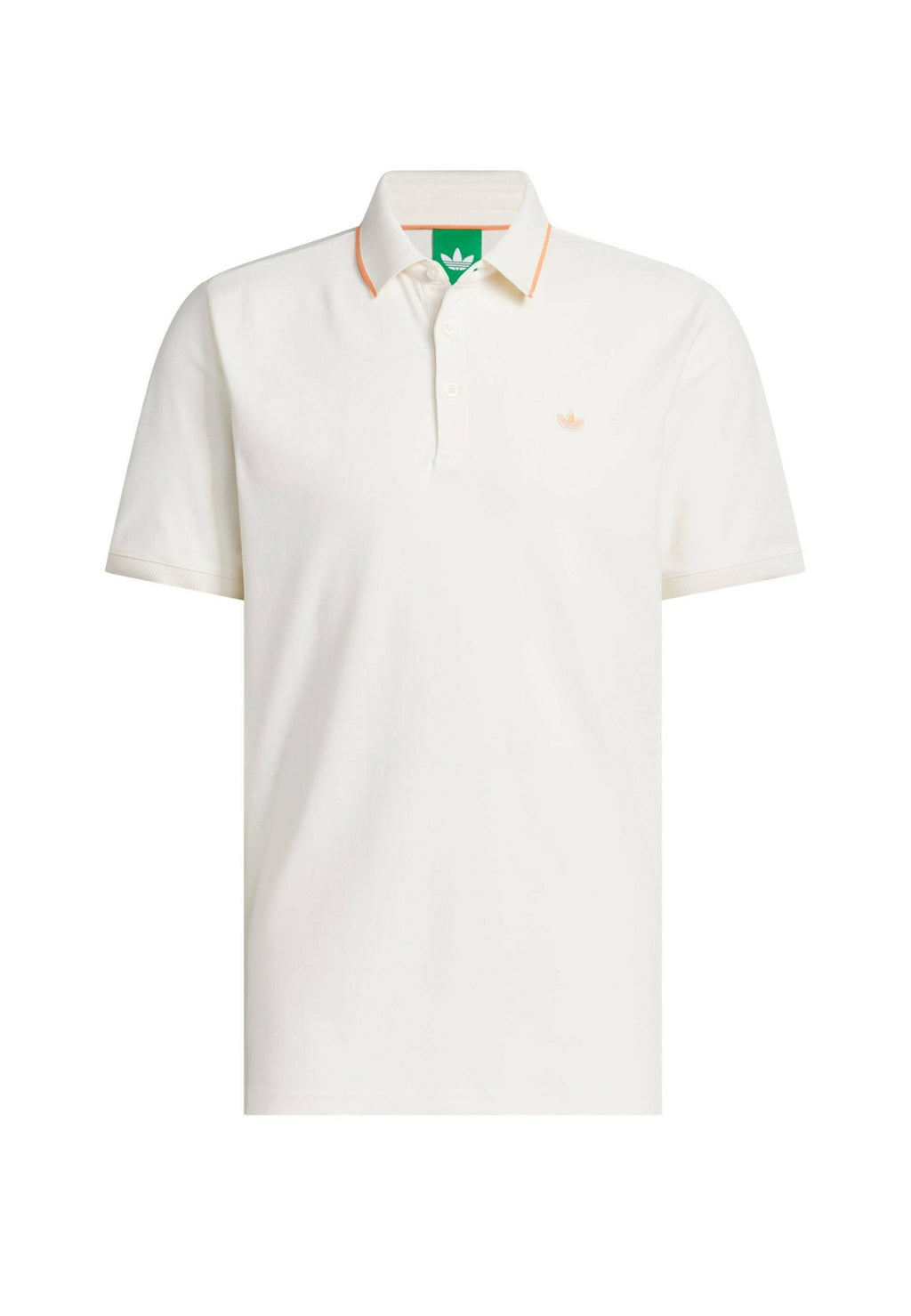 F SOLID POLO LC - Polo shirt - chalk white   dusky orange