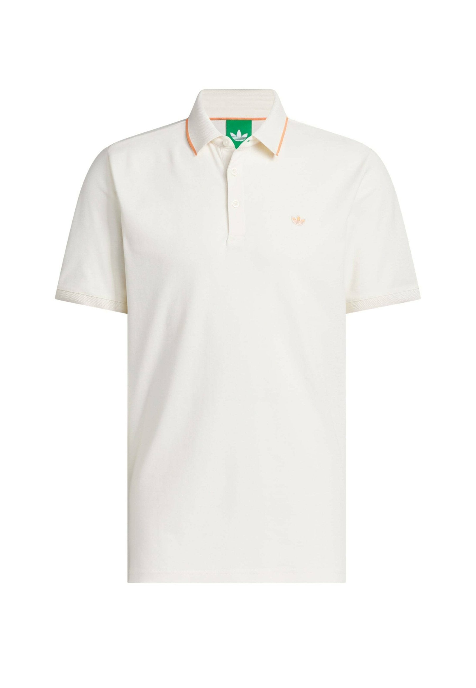 F SOLID POLO LC - Polo shirt - chalk white   dusky orange