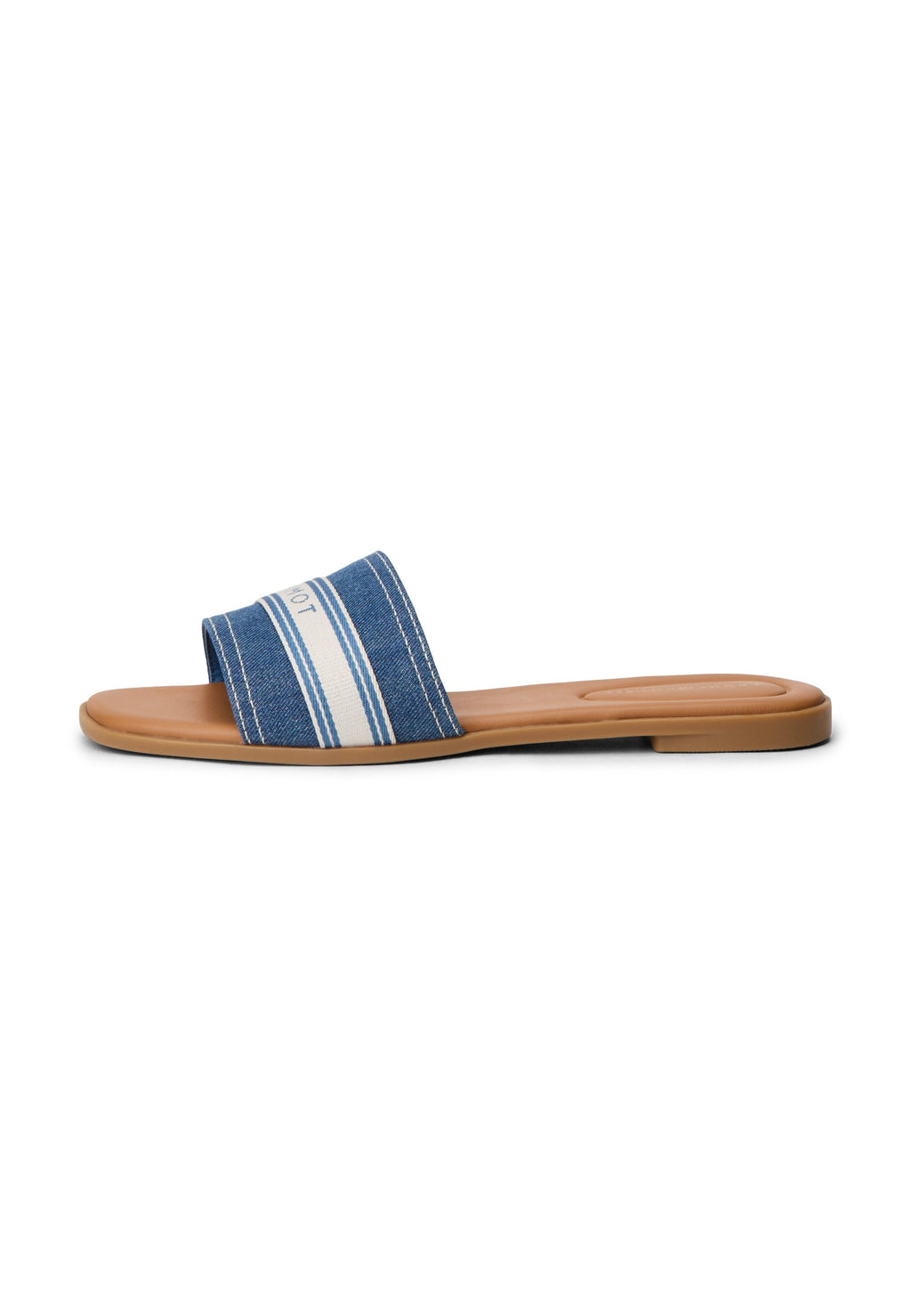 CANVAS DENIM WEBBING STRAP MULES - Mules - blue denim