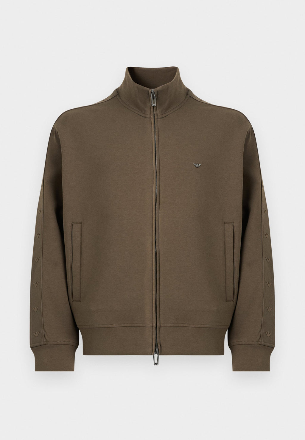 Zip-up sweatshirt - major brown