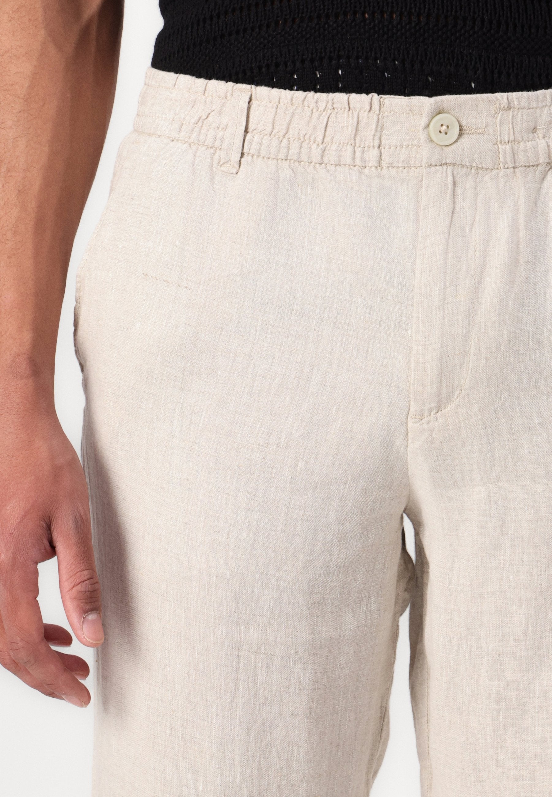 Loose Fit - Trousers - silver lining