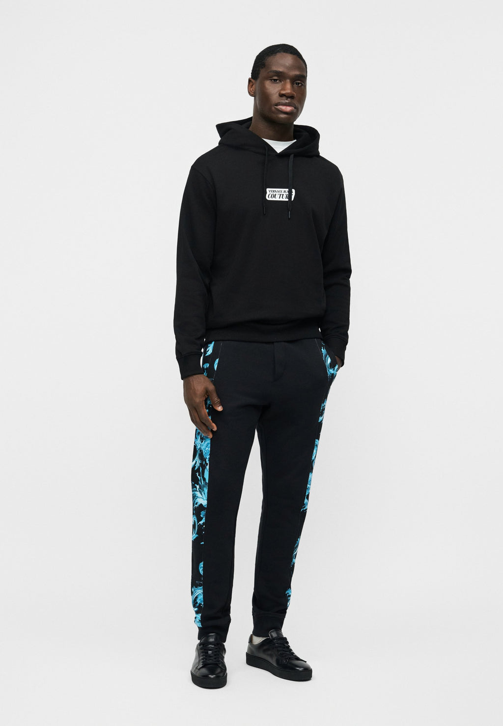 PATCH SQUARE - Hoodie - black