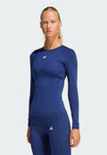 TECHFIT LONG SLEEVE TRAINING TOP - Long sleeved top - dark blue