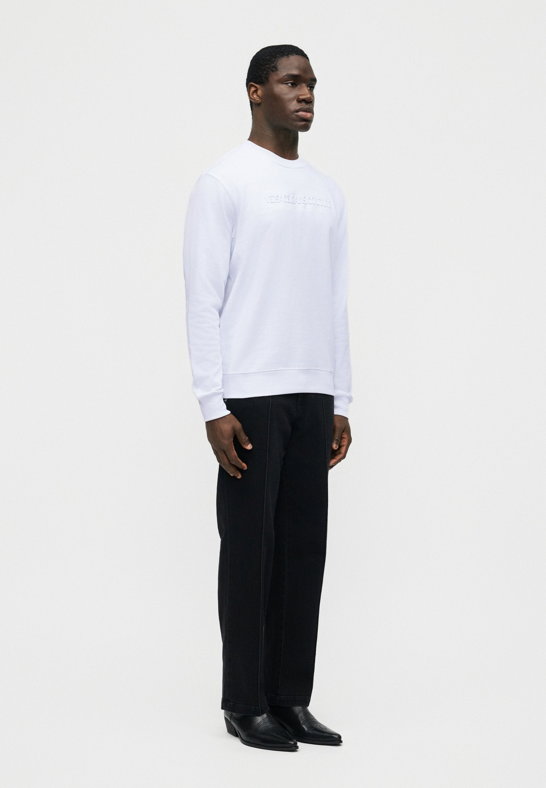 EMBOSSED - Sweatshirt - white