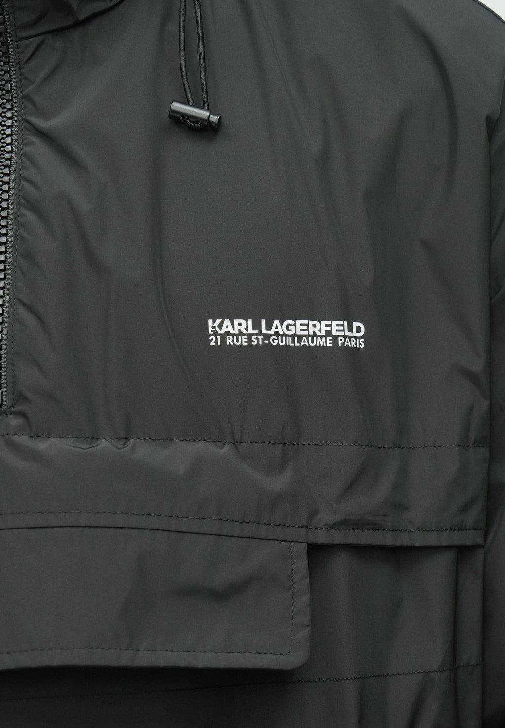 HOODED - Summer jacket - black
