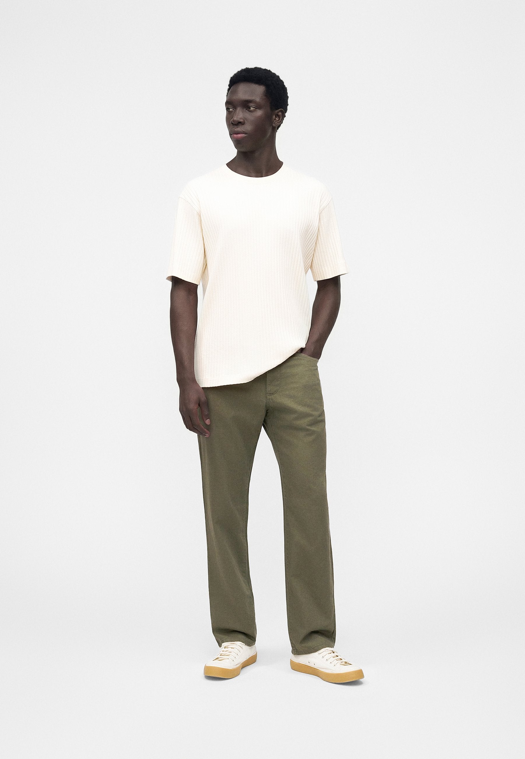 STRAIGHT - Trousers - green