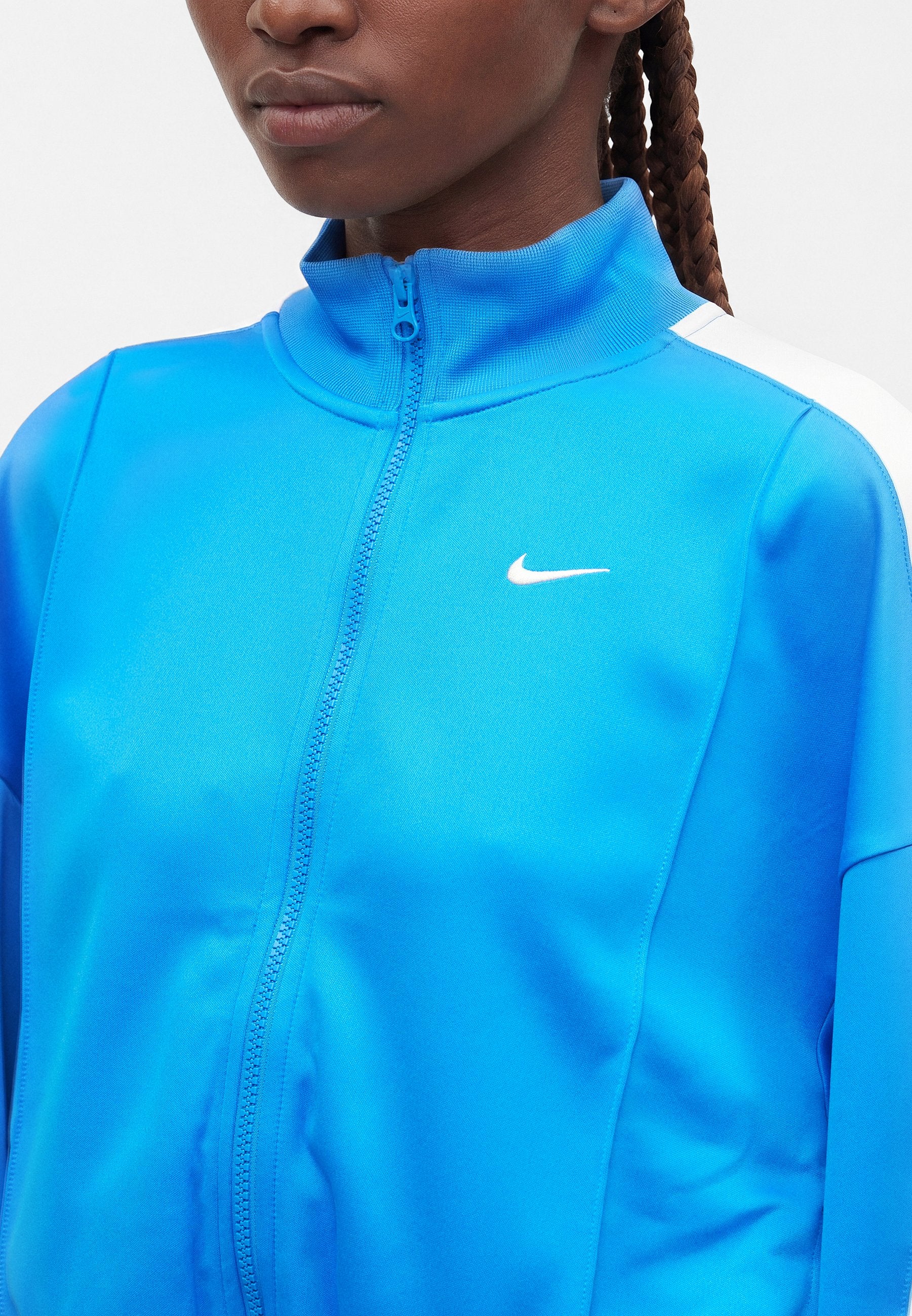 Zip-up sweatshirt - photo blue/sail