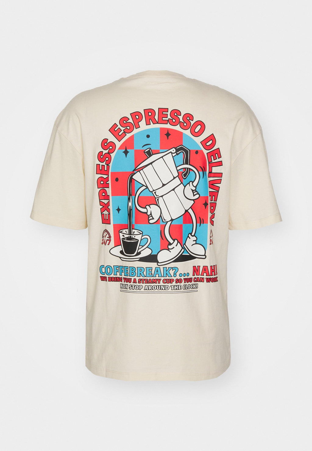 JORTOAST TEE CREW NECK - Print T-shirt - buttercream