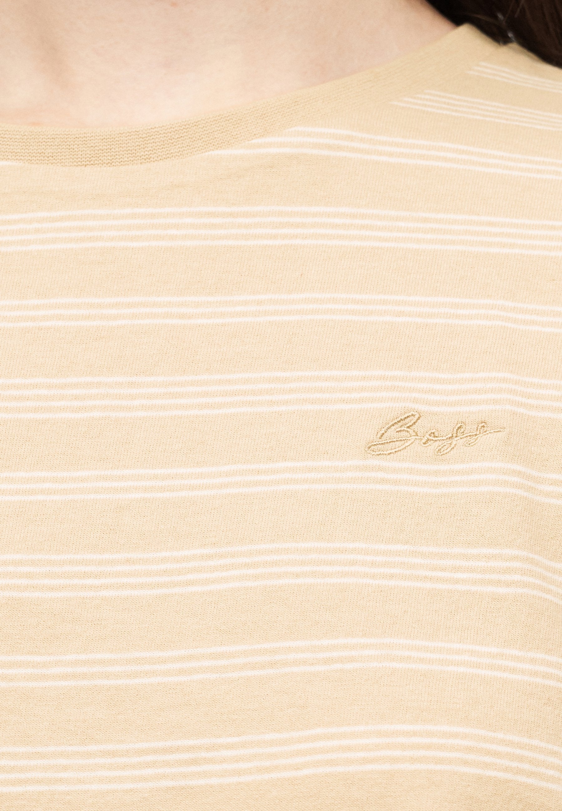 STRIPE - Print T-shirt - beige