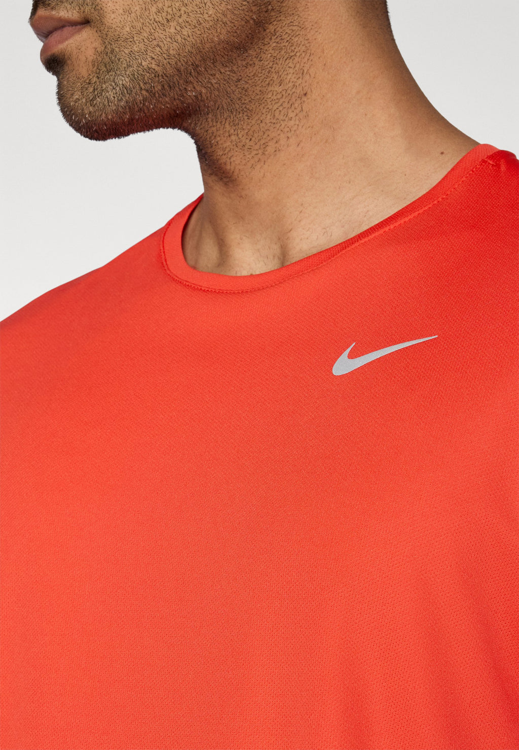 MILER - Sports T-shirt - light crimson/reflective silver-coloured